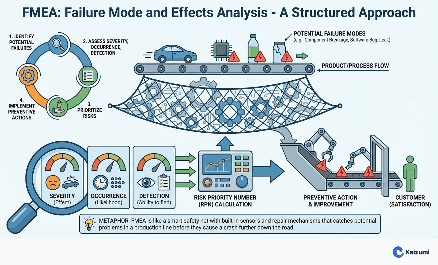 Illustration explaining FMEA