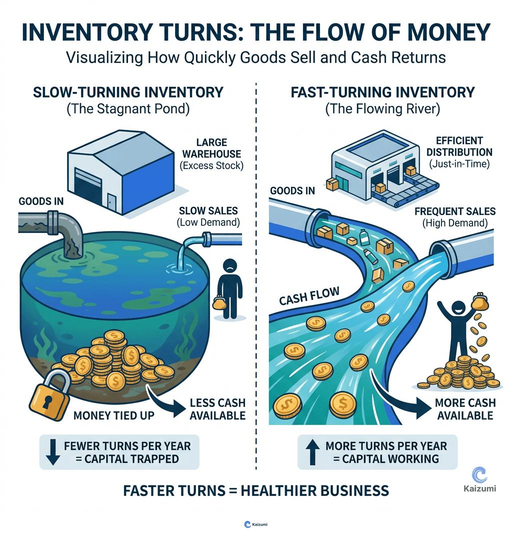 Illustration explaining Inventory Turns