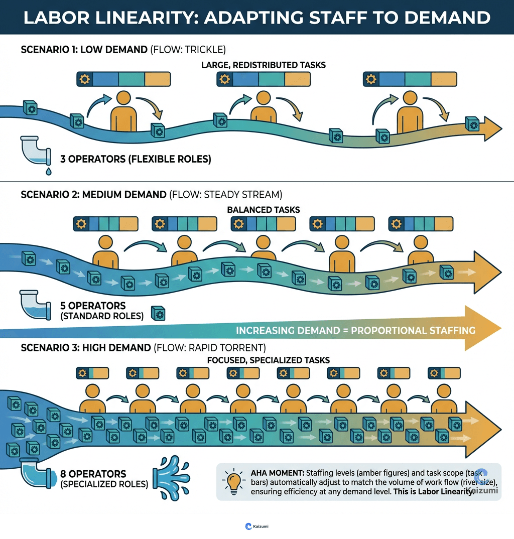 Illustration explaining Labor Linearity