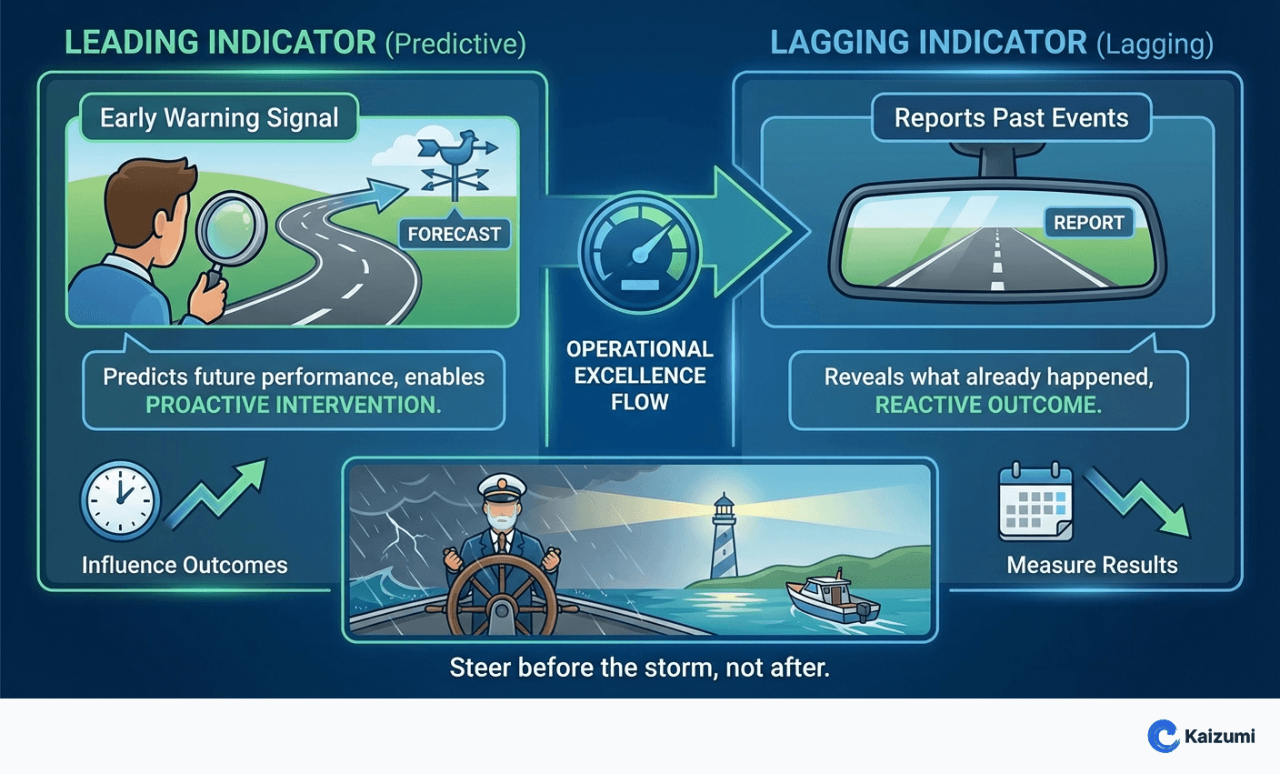 Illustration explaining Leading Indicator
