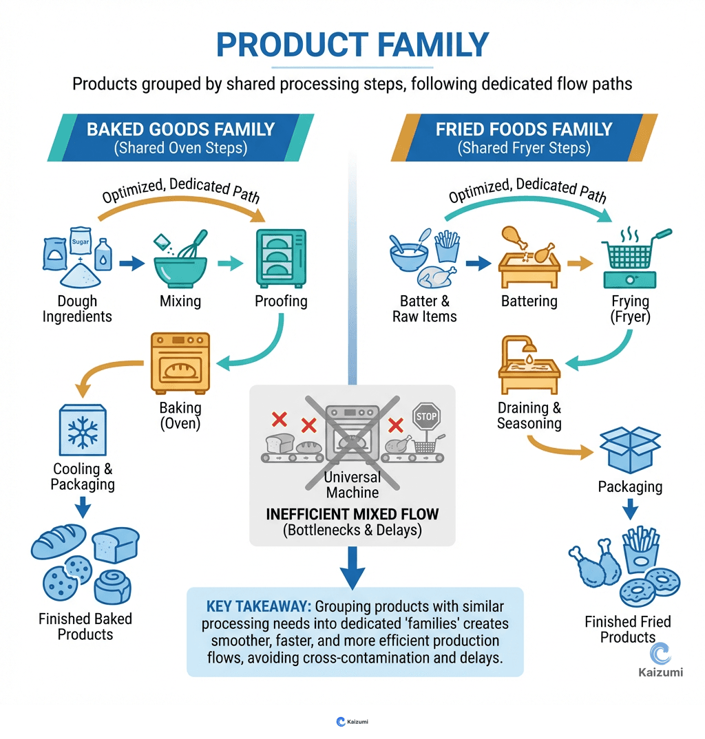 Illustration explaining Product Family
