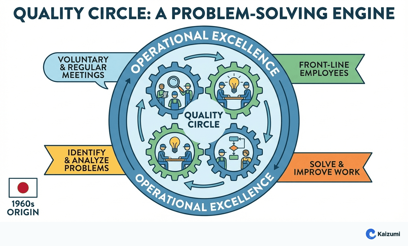 Illustration explaining Quality Circle