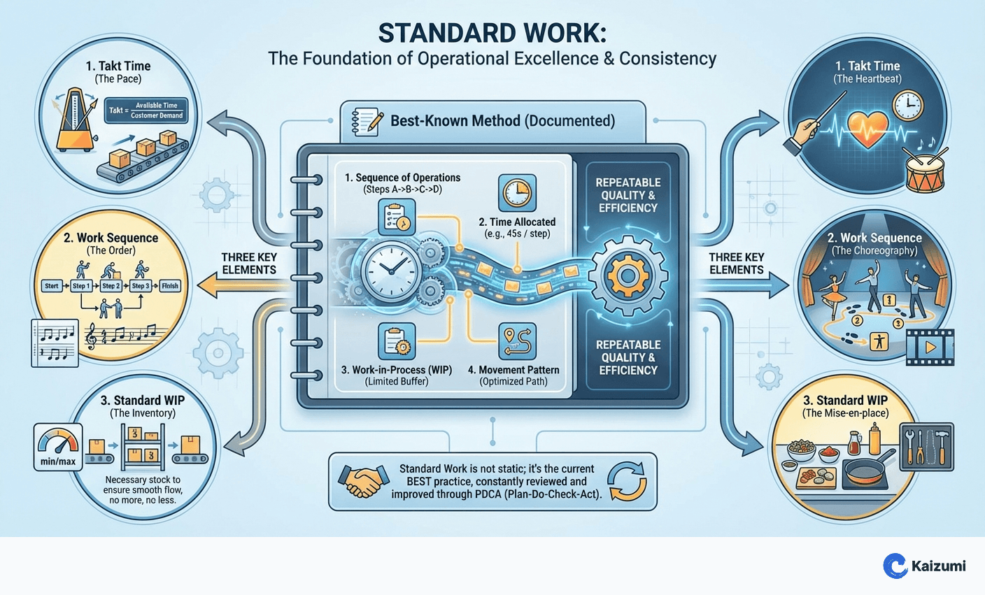 Illustration explaining Standard Work