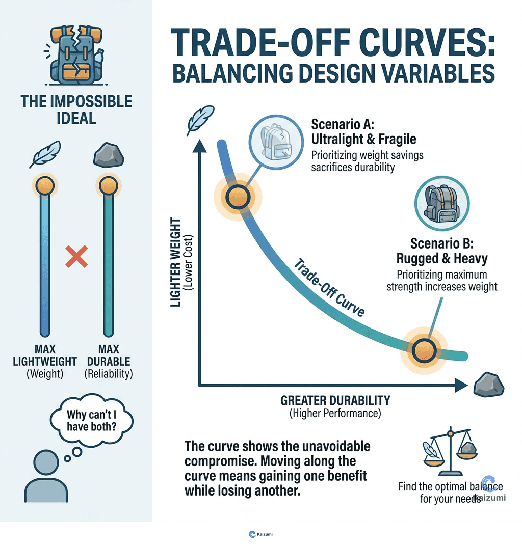 Illustration explaining Trade-Off Curves