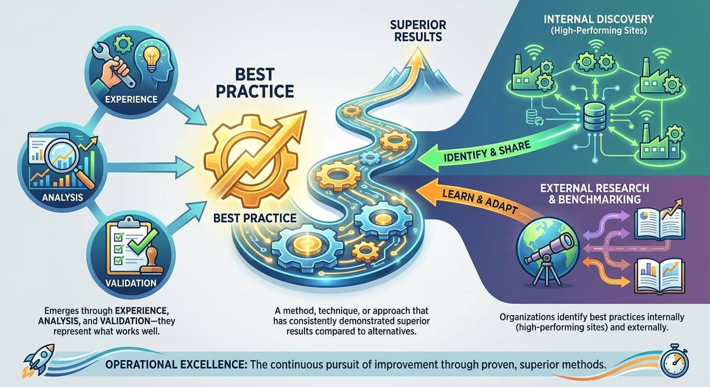 Illustration explaining Best Practice