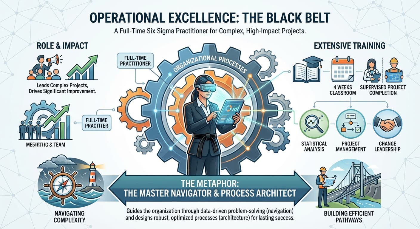 Illustration explaining Black Belt