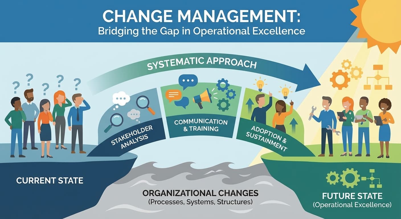 Illustration explaining Change Management
