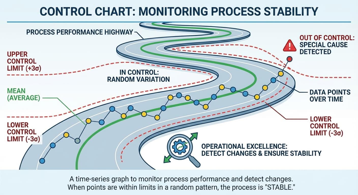Illustration explaining Control Chart
