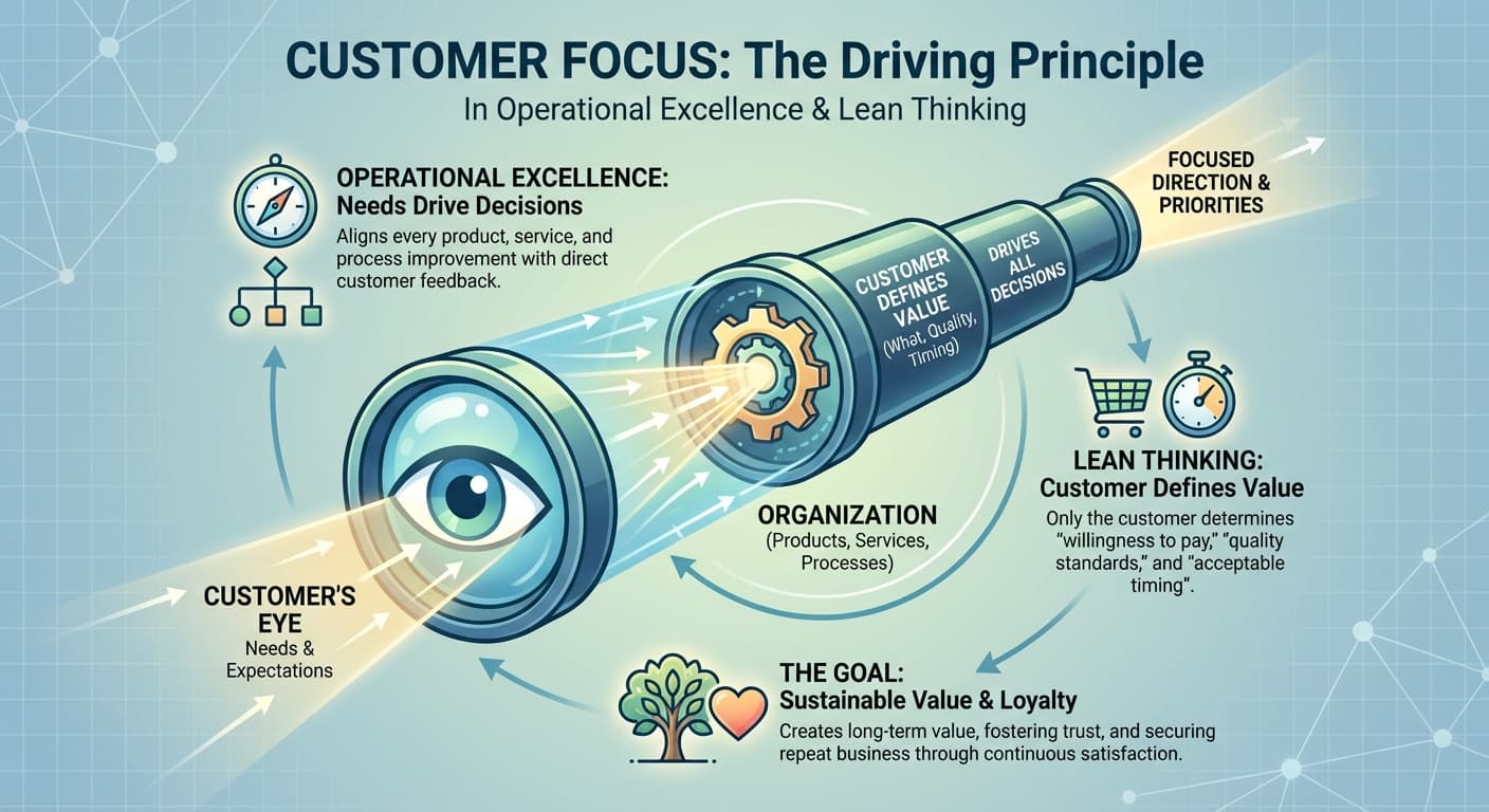 Illustration explaining Customer Focus