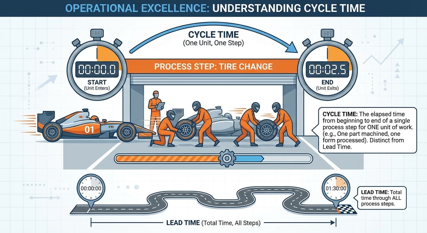 Illustration explaining Cycle Time