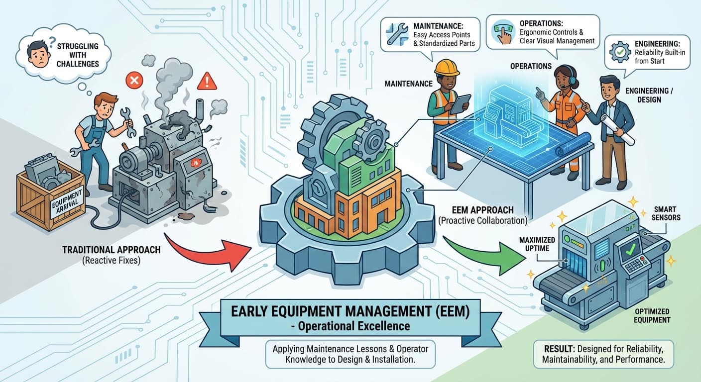 Illustration explaining Early Equipment Management