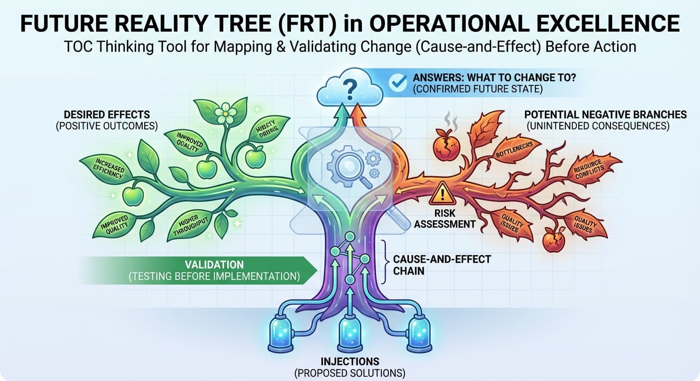 Illustration explaining Future Reality Tree