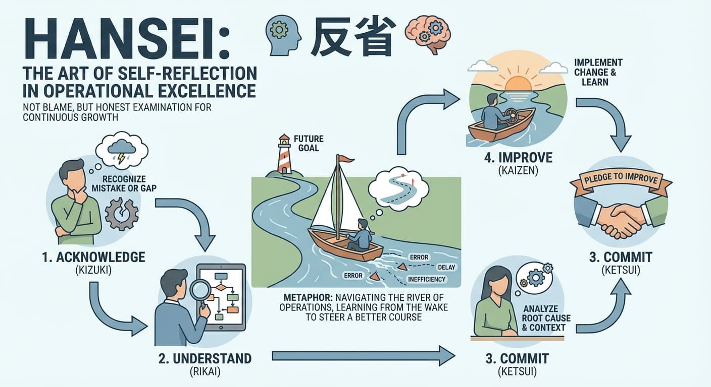 Illustration explaining Hansei