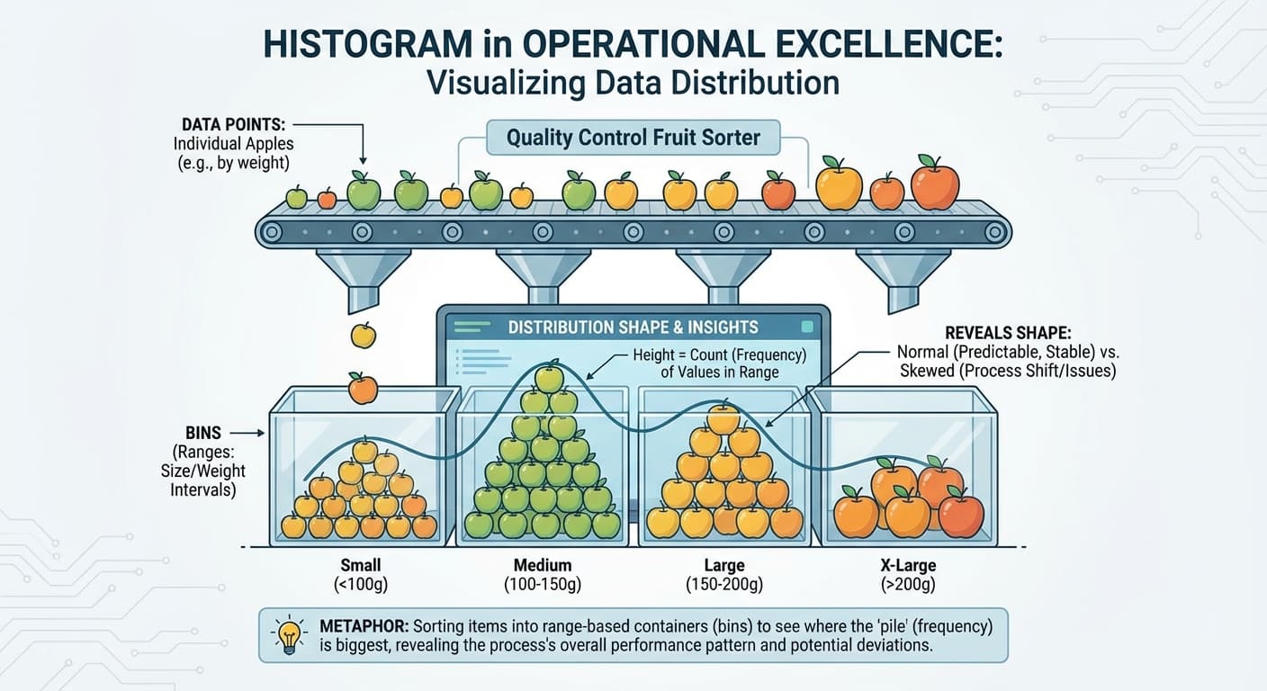 Illustration explaining Histogram