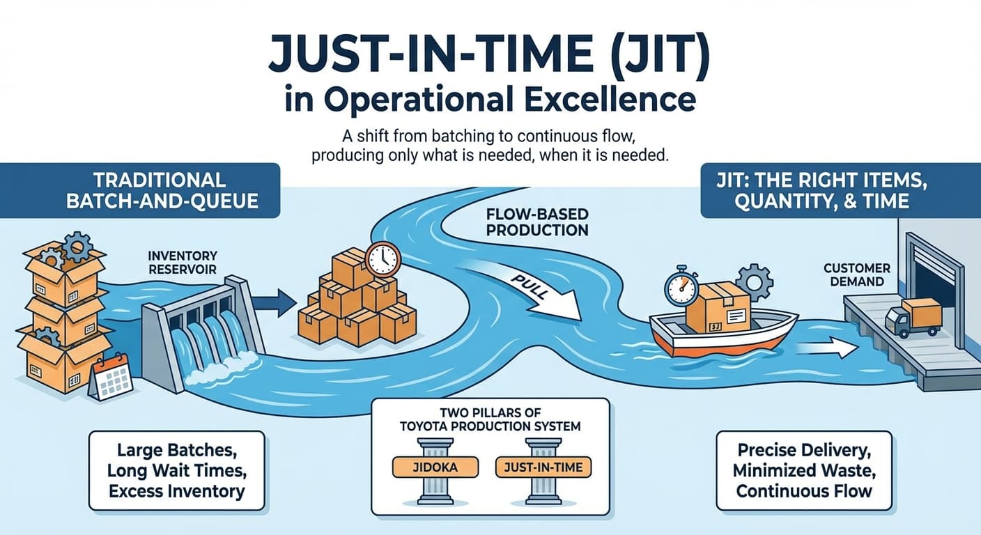 Illustration explaining Just-in-Time