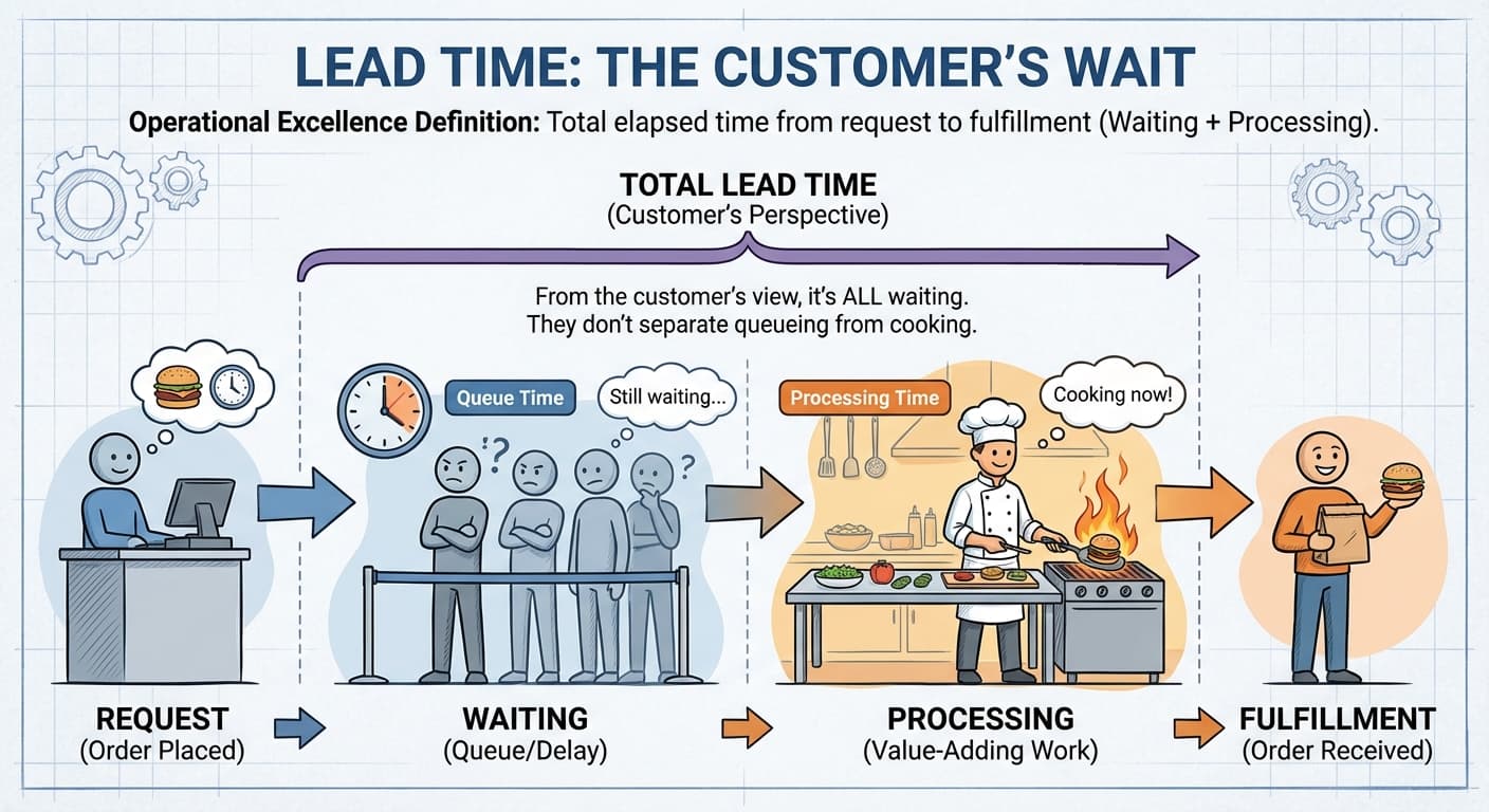 Illustration explaining Lead Time