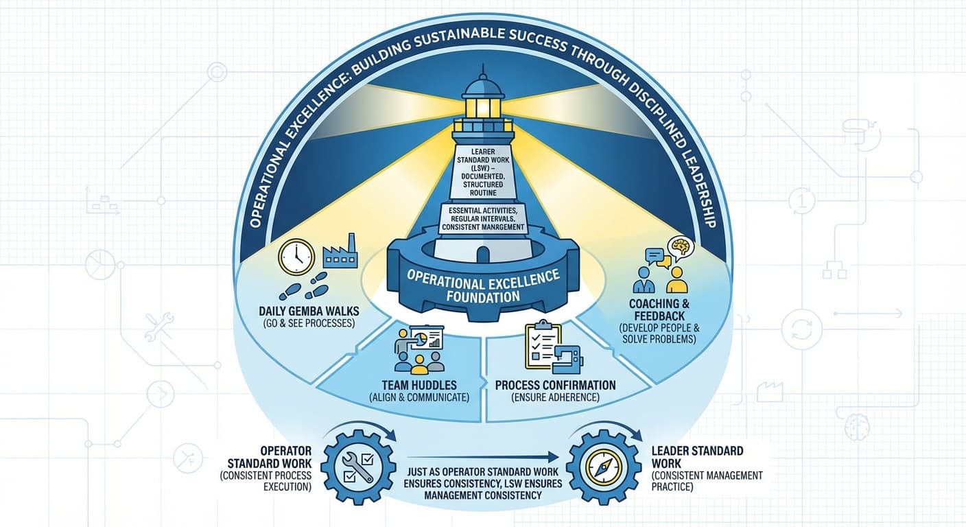 Illustration explaining Leader Standard Work