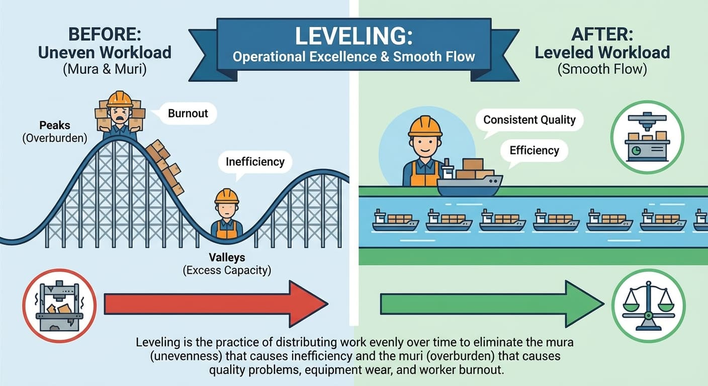 Illustration explaining Leveling