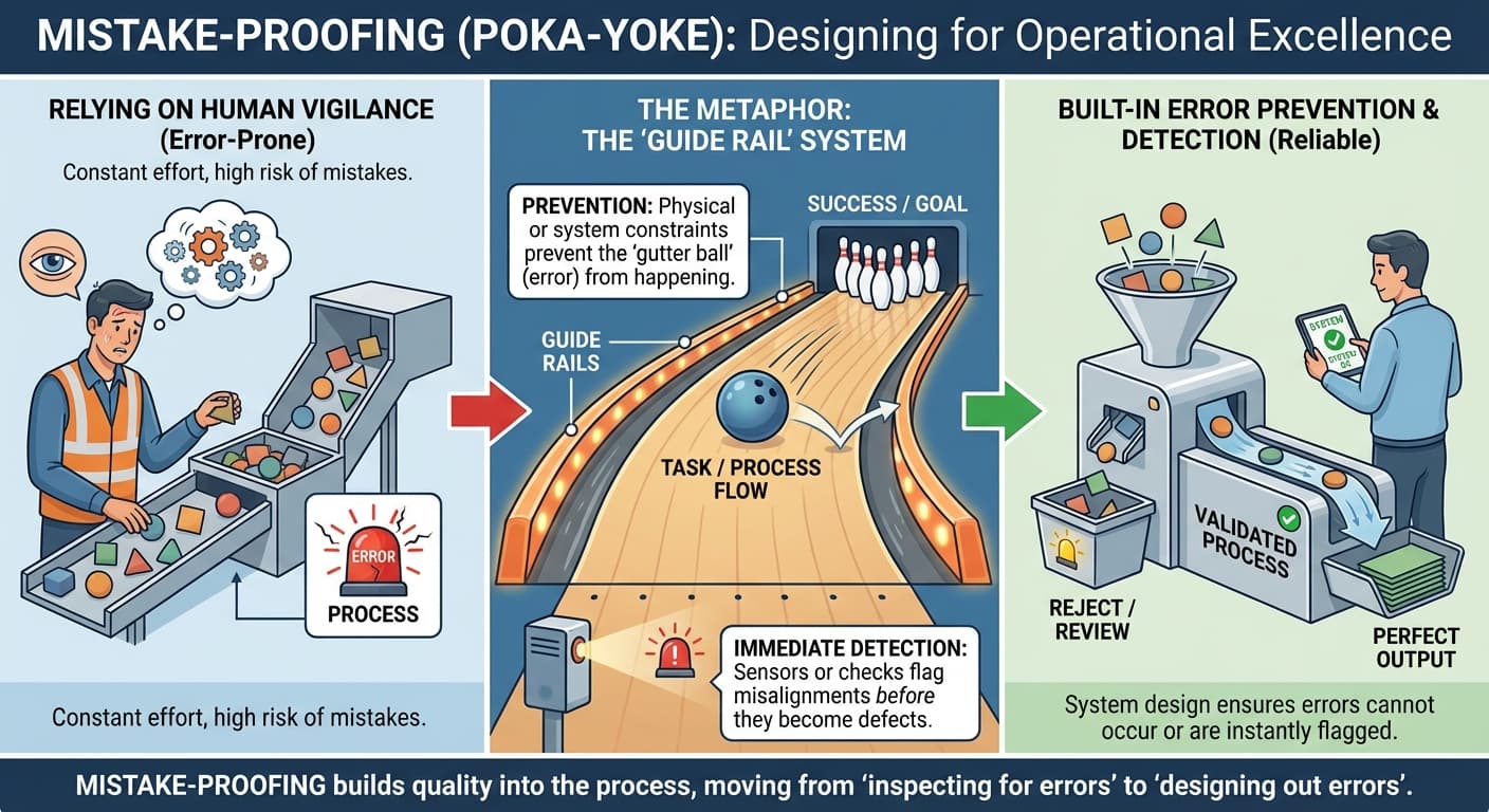 Illustration explaining Mistake-Proofing