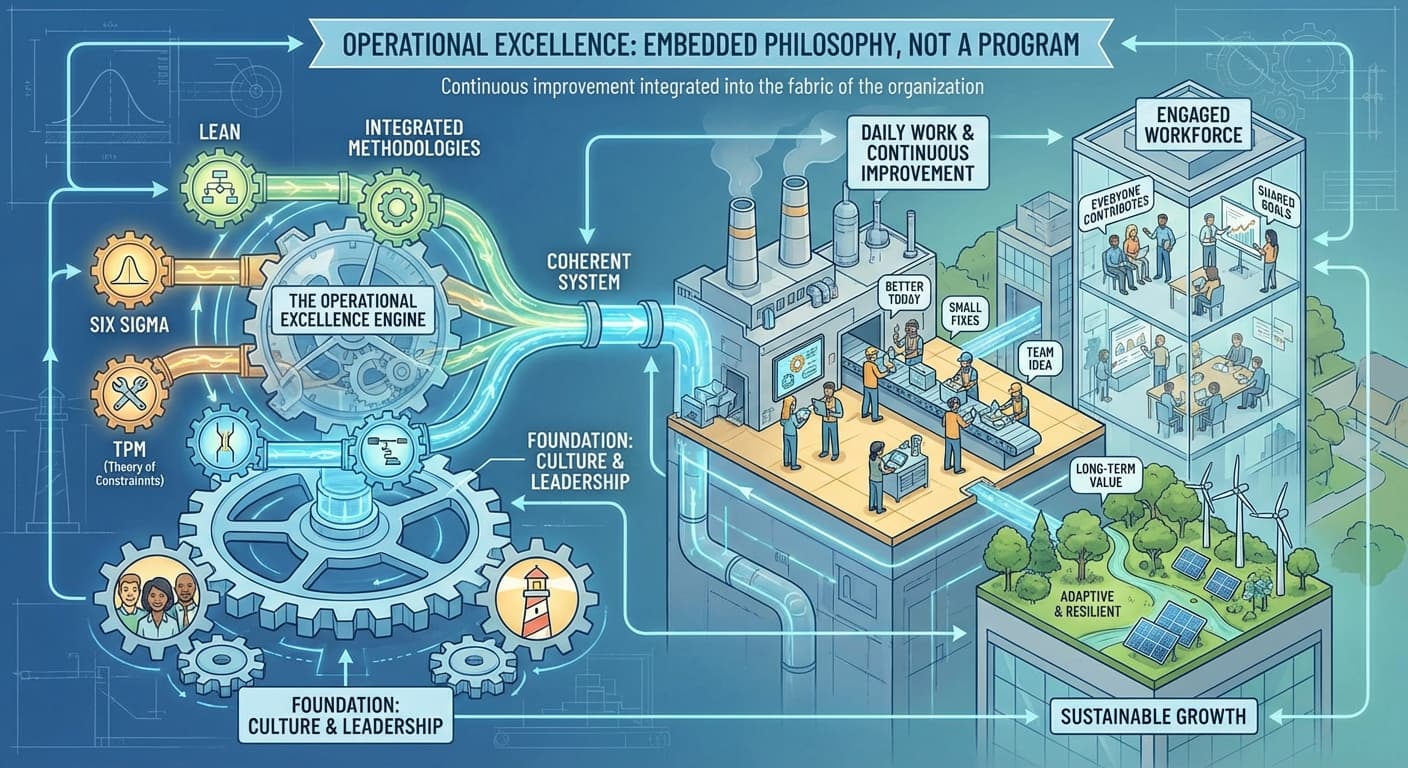 Illustration explaining Operational Excellence