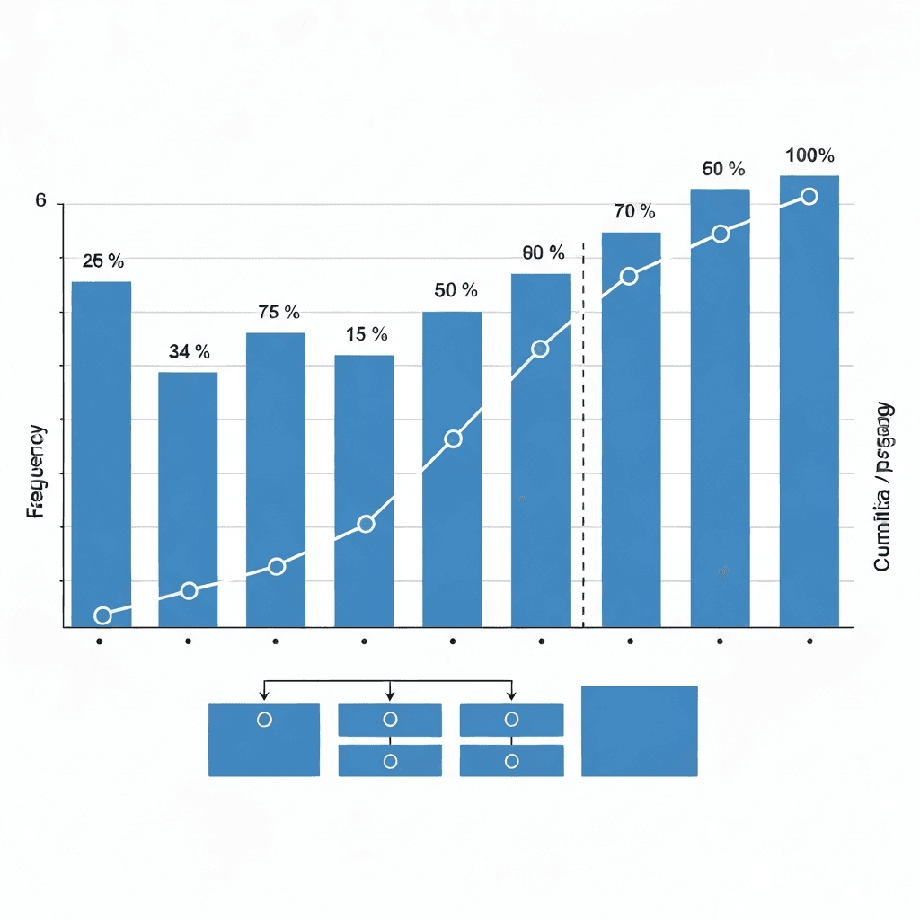 Illustration explaining Pareto Chart