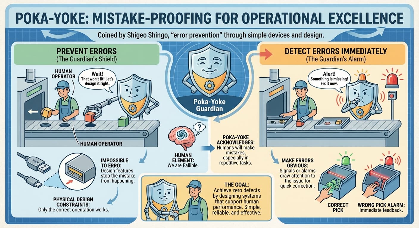 Illustration explaining Poka-Yoke
