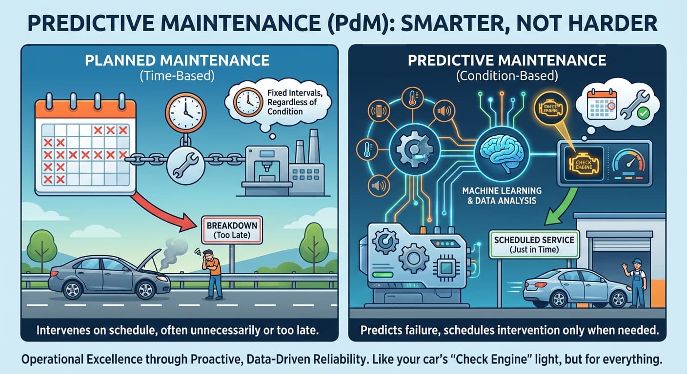Illustration explaining Predictive Maintenance