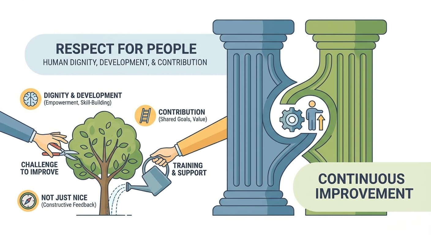 Illustration explaining Respect for People