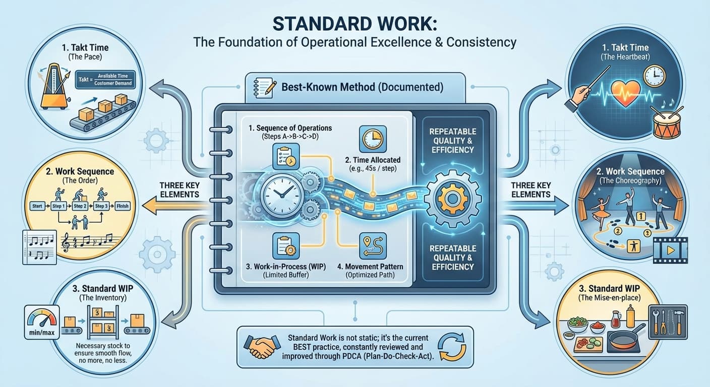Illustration explaining Standard Work