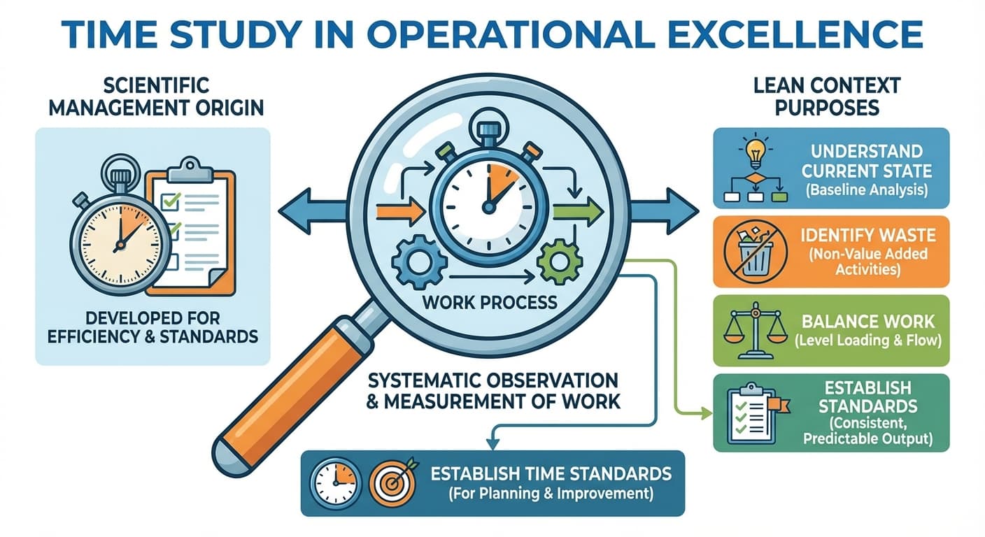 Illustration explaining Time Study