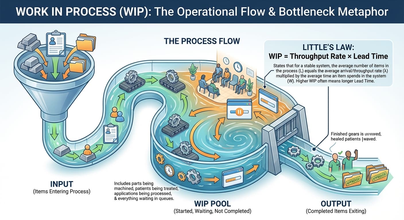 Illustration explaining Work in Process