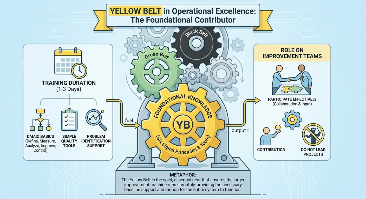 Illustration explaining Yellow Belt