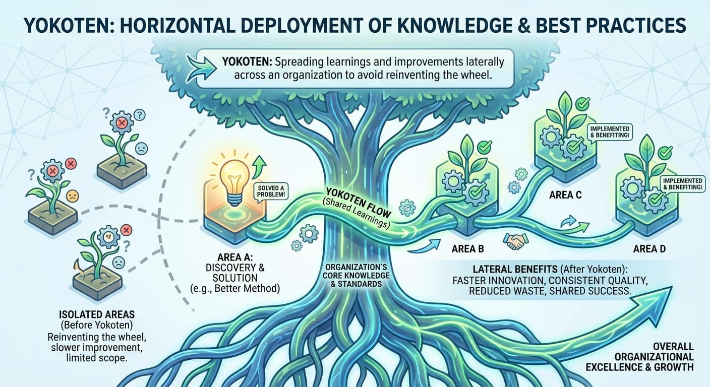 Illustration explaining Yokoten