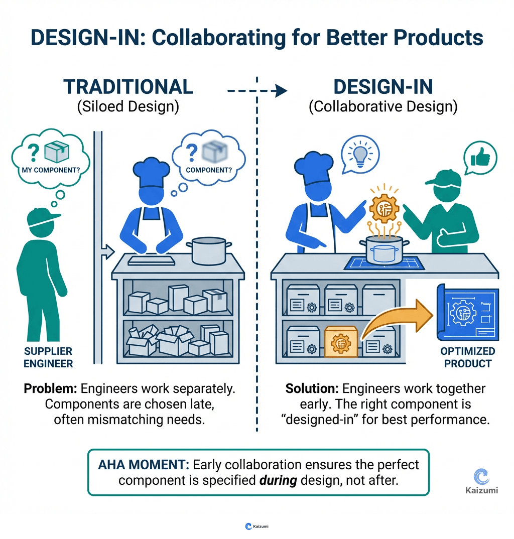 Illustration explaining Design-In