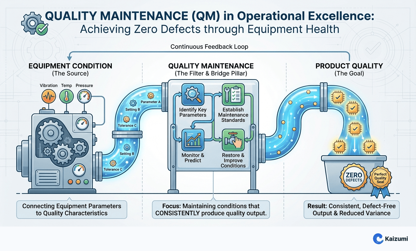 Illustration explaining Quality Maintenance