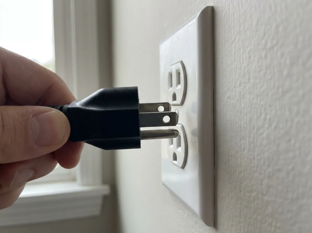 Three-prong grounded plug