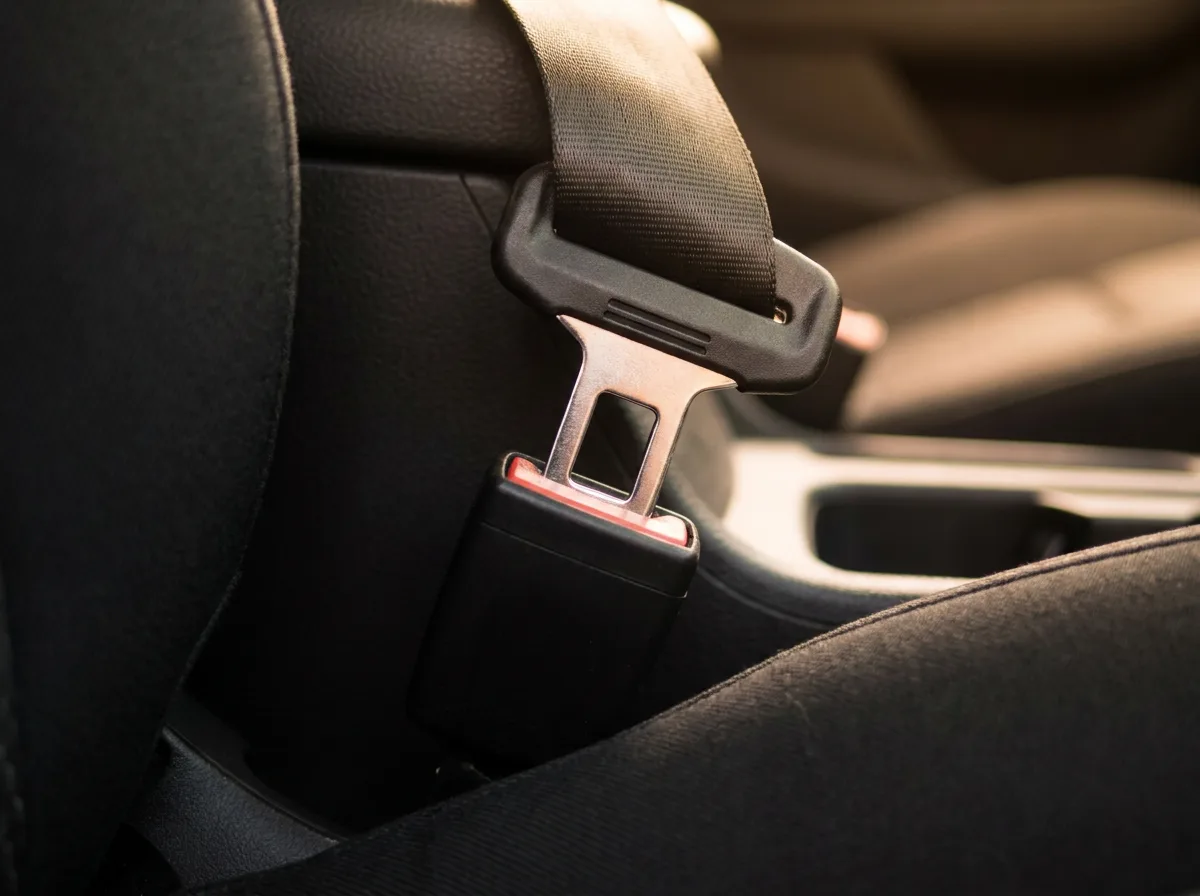 Seatbelt tongue and buckle