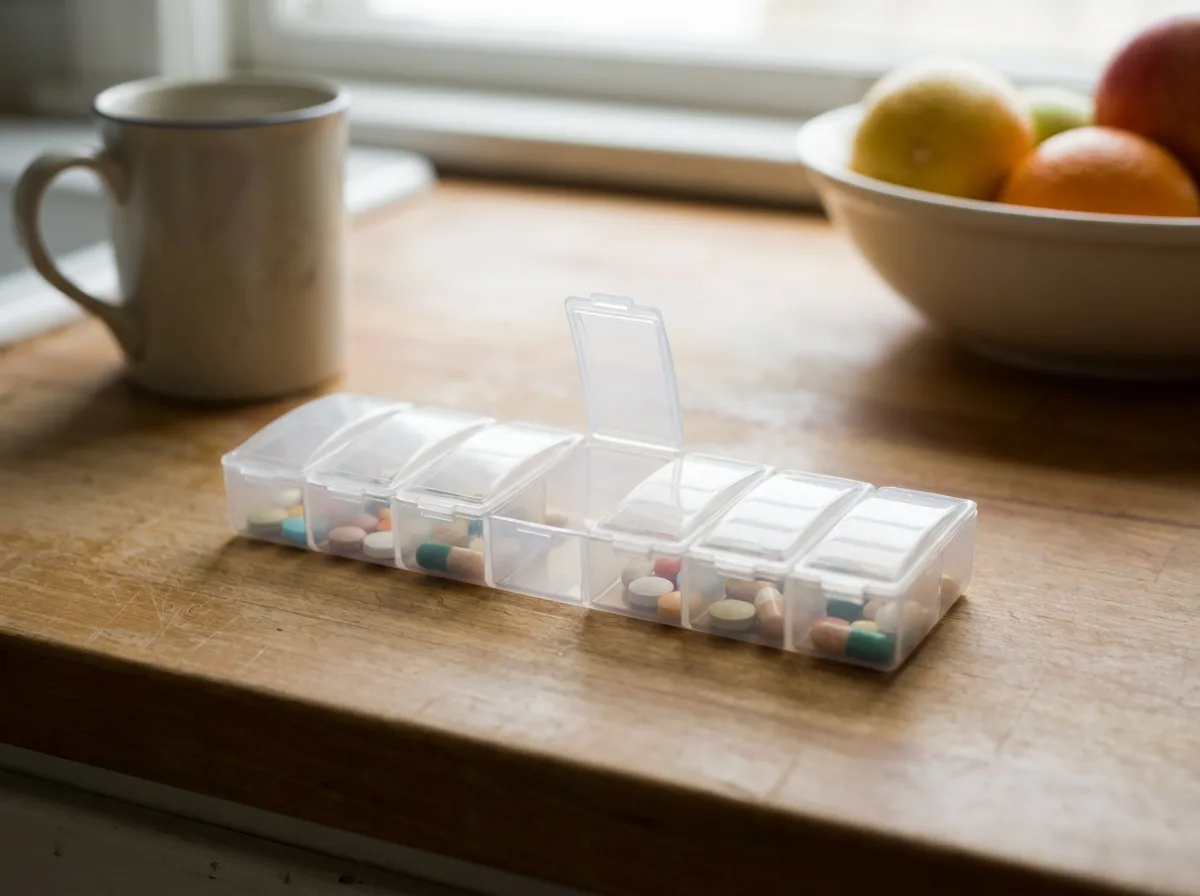 Weekly pill organizer