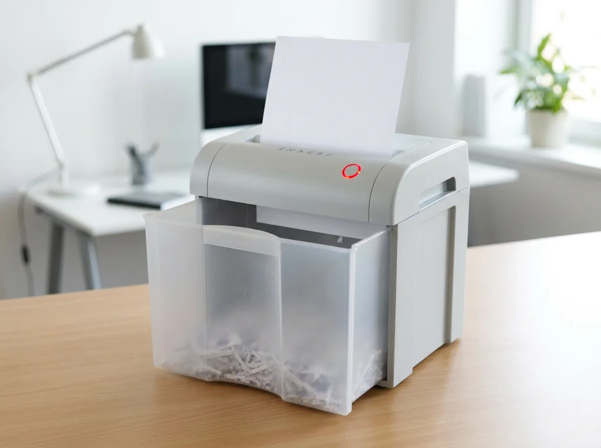 Shredder bin interlock