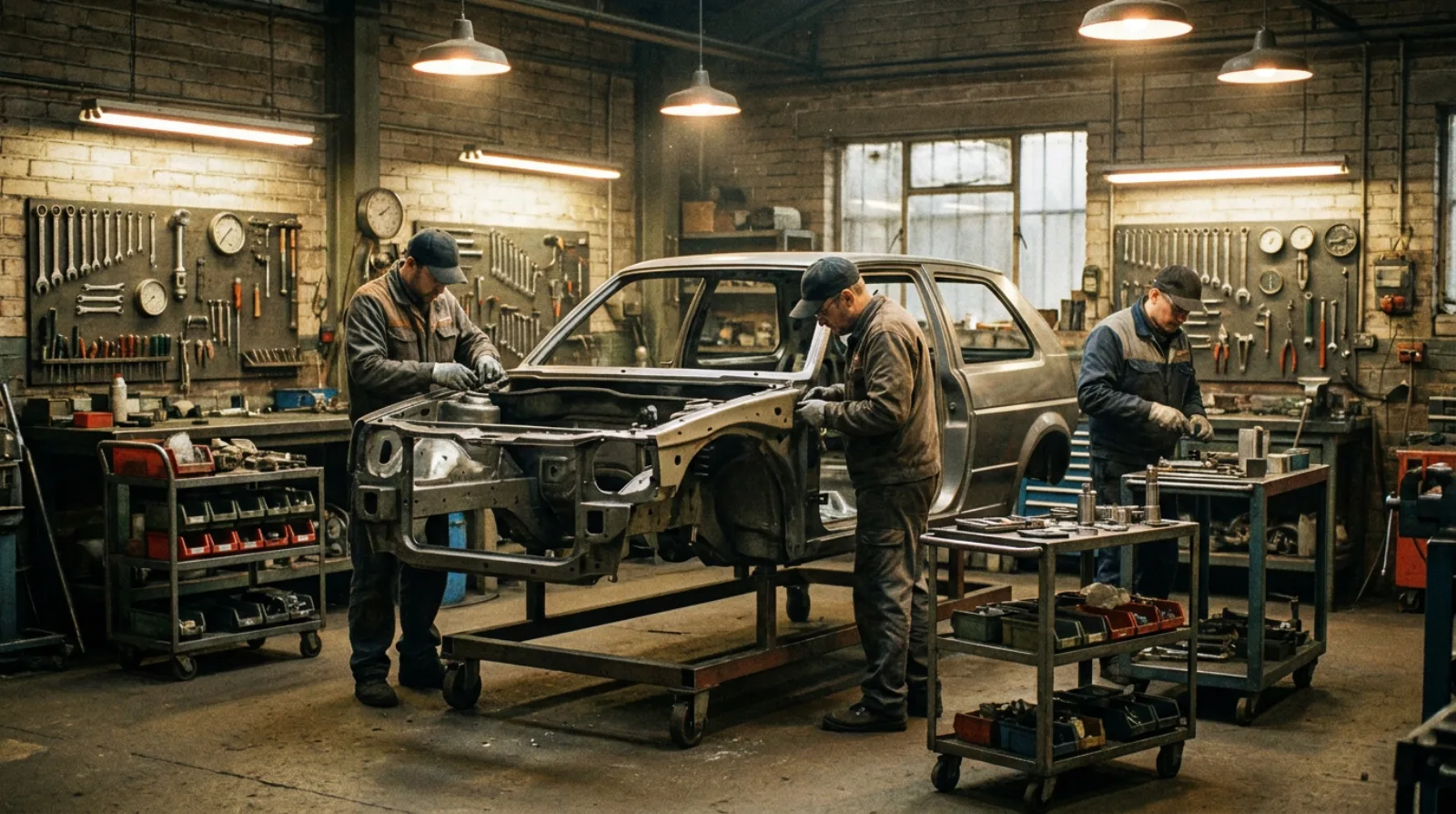Takt-less, conveyor-less cells: a hot hatch built like a watch.